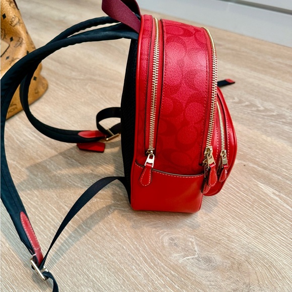 Coach Mini Signature Red Backpack-Authentic - Picture 4 of 16